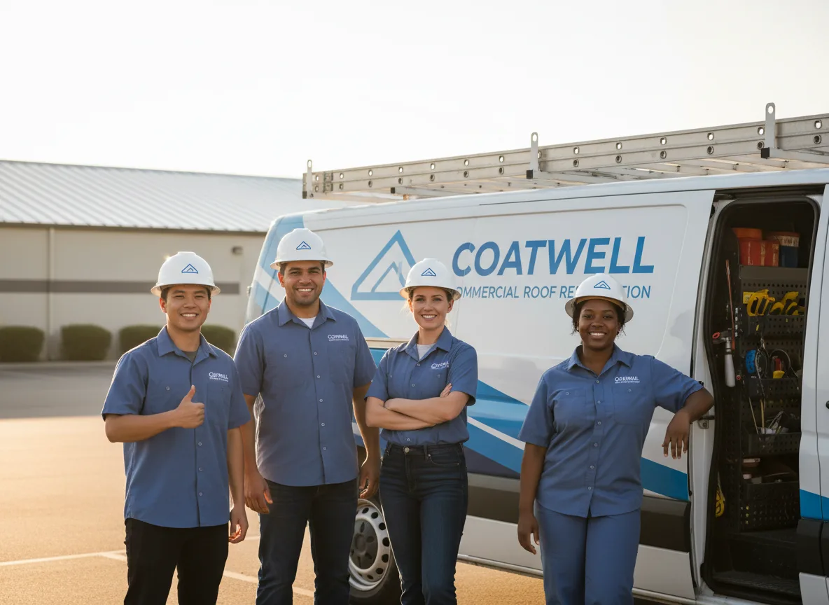 Commercial roof coating company in Mico, TX