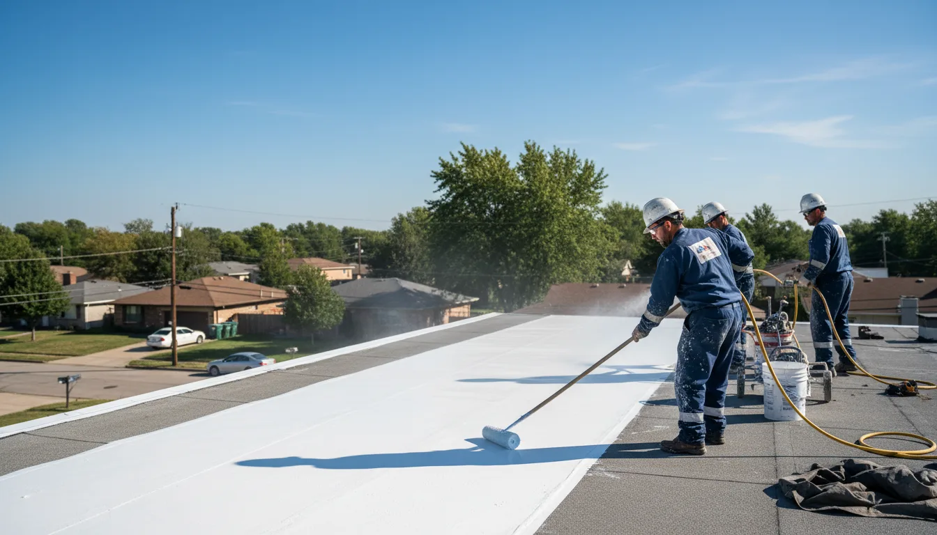 Commercial roof coating in Mico, TX near me